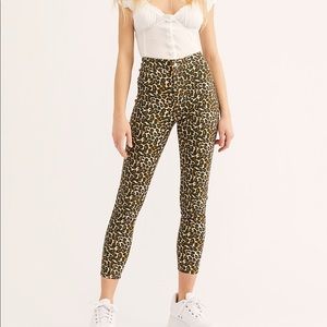 Free People Cheetah Print Pants
